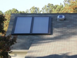 Solar Collectors flush mounted to roof